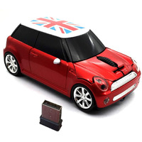 Kamouse Wireless Car Mouse, Super Cute Car Shaped Mouse Usb Computer Optical Gaming Mice With Mini Receiver For Pc Notebook Window