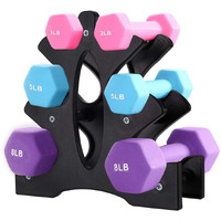 1 Pack Dumbbell Rack Stand-3 Tier Weight Rack For Dumbbells,Plastic Dumbbell Stand A Frame Triangle Small Weight Storage Shelves,Holds 1-22 Lbs (Without Dumbbells)