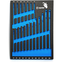 Capri Tools Mechanic's Tray Combination Wrenches, Metric