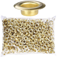 Yescom 1000Pcs 3/8(10Mm) Size #2 Grommets 10Mm Brass Finish Eyelets For Leather Bags Signs Poster Eyelet