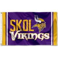 Minnesota Vikings Skol 3X5 Outdoor Pole Flag