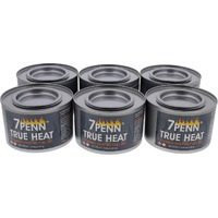 7Penn Gel Fuel True Heat Bio Ethanol 2 Hr Cooking Fuel 6Pk - Food Warming Heated Cans, Chafing Dish Burner Buffet Warmer