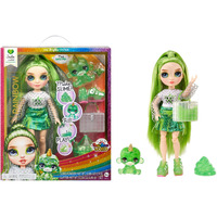Rainbow High Jade, Green With Slime Kit & Pet, 11" Shimmer Posable Fashion Doll With Diy Sparkle Slime, Magical Yeti Pet. Fun Play Accessories, Great Toy Gift For Girls Kids Ages 4-12 Years