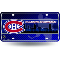 Rico Industries Metal License Plate Tag, Montreal Canadiens , 6 X 11.5-Inches