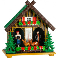 German Black Forest Weather House Made Of Plastic, Weatherproof Tu 890
