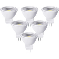 Lustaled Mr11 Led Bulb 3W 12V Ac/Dc Low Voltage Led Landscape Light Bulbs Gu4 Bi-Pin Non-Dimmable Led Spotlight Bulb Warm White 3000K 270Lm,25W Halogen Equivalent For Track Lighting 6Pack