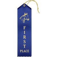 Ribbonsnow Horse Show 1St Place Ribbons - 50 Blue Ribbons With Card & String