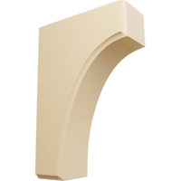 Ekena Millwork Bktw02X04X06Cvma Clarksville Wood Brackets, 1 3/4"W X 4"D X 6"H , Maple
