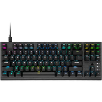 Corsair K60 Rgb Tkl Rgb Tenkeyless Optical-Mechanical Wired Gaming Keyboard - Opx Switches - Polycarbonate Keycaps - Icue Compatible - Qwerty Na Layout - Black
