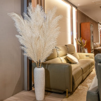 Lackingone 71" Large Pampas Grass Decor Tall, Faux Pampas Grass, Pompous Grass Large, Fluffy Artificial Pampas Grass, Fake Pampas Grass, Dried Pampas Grass, 3Pcs