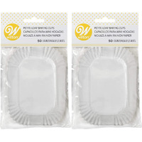Petite Loaf Cups-White 50/Pkg 1.25"X3.25"