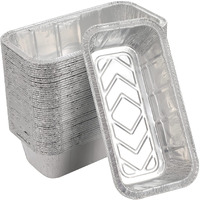 Waytiffer Loaf Pans [50 Pack] 2Lb Heavy Duty Disposable Aluminum Foil Premium Bread Tins Standard Size - 8.5" X 4.5" X 2.5" Perfect For Homemade Cakes & Breads