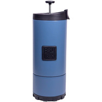 Brutrek Ovrlndr Travel Coffee French Press, 24 Fl.Oz Drinkable Capacity, Vacuum Insulated, Easy To Clean Removable Bottom, No Spill Lid, On The Go Coffee Brewing (Red Rock)