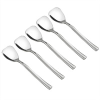 Idomy Set Of 12 Stainless Steel Dessert Ice Cream Spoons, 5.51-Inch