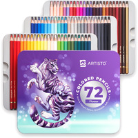 Artisto Premium Colored Pencils, Quality 3.8Mm Soft Core Leads, Rich & Vibrant Colors, Blendable, Perfect For Beginner & Advanced Artists (72 Colors)