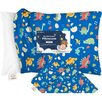Keababies Toddler Pillowcase For 13X18 Pillow - Organic Toddler Pillow Case For Boy, Kids - 100% Natural Cotton Pillowcase For Miniature Sleepy Pillows - Pillow Sold Separately (Dinoworld)