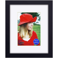 Rpjc 8X10 Inch Picture Frames Made Of Solid Wood And High Definition Glass Display Pictures 5X7 With Mat Or 8X10 Without Mat For Wall Mounting Photo Frame Black