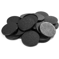 Easypegs 60Mm Textured Plastic Round Bases Wargames Table Top Games 25 Count