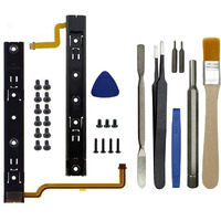 Onyehn Original Repair Part(With Screws) Replacement Right And Left Slide Rail With Flex Cable Fix Part For Nintendo Switch Console Ns Rebuild Track
