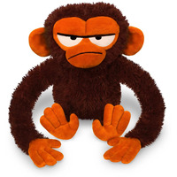 Yottoy Contemporary Collection | Grumpy Monkey Soft Stuffed Plush Toy - 7.5