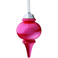 Xodus Innovations Wp680 Battery Powered Hanging Decorative Outdoor Pulsing 8" Finial Light With Sensor Turns-On At Dark, Red