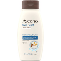 Aveeno Skin Relief Body Wash With A Gentle Coconut Scent & Soothing Triple Oat, Cleanser For Sensitive Skin Leaves Itchy, Dry Skin Soothed & Feeling Moisturized, Sulfate-Free, 18 Fl. Oz