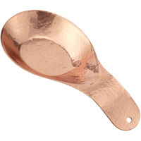 Thirstystone Large Hammered Stainless Steel Penny Copper Colored Spoon Rest. Measures 9.75 X 4.25 Large Enough For Ladels