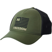 Under Armour Men's Freedom Trucker Hat , (391) Marine Od Green / Black / Desert Sand, One Size Fits All