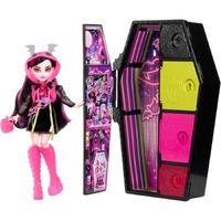 Monster High Skulltimate Secrets Neon Frights Doll & Accessories, Draculaura With Dress-Up Locker & 19+ Surprises
