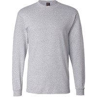 Hanes Men's Long Sleeve Beefy-T Shirt, Light Steel, Xx-Large (Pack Of 2)