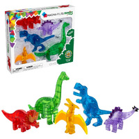Magna-Tiles Dinos 5-Piece Magnetic Construction Set, The Original Magnetic Building Brand