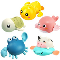 Bath Toy,Cute Animal Clockwork Bathtub Swimming Pool Toy,Baby Bath Toys For Toddlers 1-3, Boys & Girls Water Bath Toy Set,5 Pack