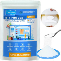 Yamation Dtf Powder Adhesive White 35.2Oz/ 2.2Lb Dtf Transfer Powder Hot Melt Adhesive Applies To All Dtf Transfer Printers For Digital Prints On T-Shirts Textile Dtf Supply With Dtf Pet Film And Ink