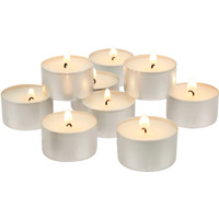 Stonebriar 100 Pack Unscented Tea Light Candles With 6-7 Hour Extended Burn Time