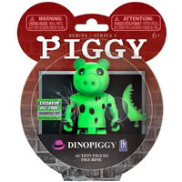Piggy Action Figure - Dinopiggy Articulated Buildable Action Figure Toy, Series 1 Collectible