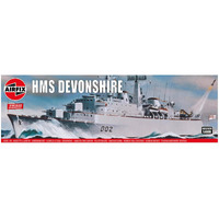 Airfix Vintage Classics Hms Devonshire (Do2) Destroyer 1:600 Royal Navy Military Battleship Plastic Model Kit A03202V