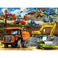 Ravensburger Construction Vehicles 100-Piece Jigsaw Puzzle - Engaging & Educational Toy For Kids | Durable & Long-Lasting | Stimulates Creativity & Problem Solving | Fsc Certified