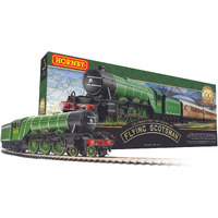 Hornby The Flying Scotsman A1Class 4472 Oo Electric Model Train Set Ho Track With Us Power Supply R1255M , Green