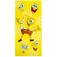 Franco Collectibles Spongebob Squarepants Super Soft Cotton Bath/Pool/Beach Towel, 60 In X 30 In, (Official) Niceklodeon Product
