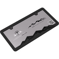 Custom Car Gear Mountain License Plate Frame Bracket Blackout Edition