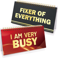 Funny Desk Flip Accessories Flip-Over Messages Desktop Novelty Gifts For Colleagues Office Supplies