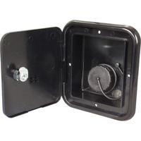 Thetford|B&B Molders Rv Replacement Parts And Accessories Camper Gravity Water Inlet Fill For 1 1/4 Inch Or 1 3/8 Inch Connections Hatch Black Pn 94252