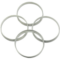 Goldensunny 72.6 To 70.5 Hub Centric Rings, Silver Aluminum Hubcentric Rings Compatible With Chevrolet Ranger Ford Mustang, 70.5Mm Id To 72.6Mm Od, Pack Of 4