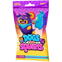 Dogs Vs Squirls - Mystery Bag - 1Pk - 4'' Super-Soft & Bean-Filled Plushies| Collect These As Desk Pets, Fidget Toys, Or Sensory Toys - Great For Kids, Boys, & Girls, V2030