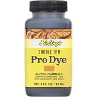 Fiebing's Pro Dye Saddle Tan, 4 Oz. - Professional Oil Dye For Leather