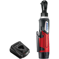Acdelco Arw1207P G12 Series 12V Cordless Li-Ion 1/4 30 Ft-Lbs. Torque Ratchet Wrench Tool Kit , Red