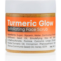 Joli Noir - Turmeric Scrub With Honey & Cinnamon - Fragrance Free Exfoliating Face Sugar Scrub - For Acne, Hyperpigmentation & Dullness - 3 Ounces