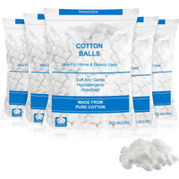 Heigble 1000 Pcs Jumbo Cotton Balls Bulk Organic Soft Large Size Cotton Balls Absorbent Multipurpose Pure Cotton Balls For Nail Polish Makeup Remover Applying Lotions And More