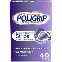 Super Poligrip Comfort Seal Strips 40 Each (Pack Of 3)