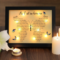 Memorial Gifts Led Shadow Box - Sympathy Gift In Memory Of Loved One Gifts, Rememberance Gift For Loss Of Mother Father Mom Dad, Funeral Condolences Bereavement Gift Ideas